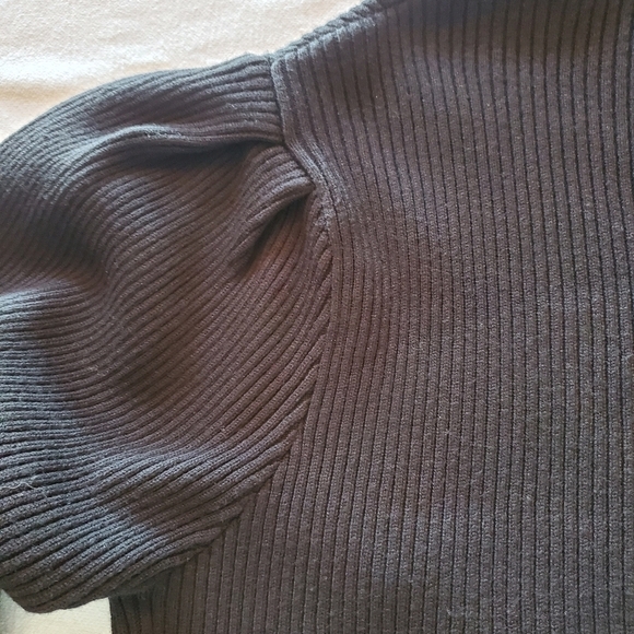 Anrabess Black‎ Ribbed Sweater Long Sleeve Sz. XL Dress - Picture 10 of 11